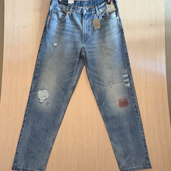 Levi's Other - New Levis 550 '92 Mens Relaxed Taper Fit Jeans 36x34 Fade Distressed Blue $79.50
